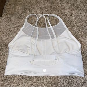 Lululemon Clip-In Long Line Bra White